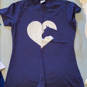 Blue horse tee